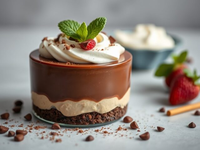 Chocolade Marquise — AI-gegenereerde illustratie