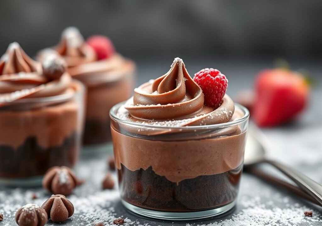 Chocolade Mousse I, AI-gegenereerde illustratie