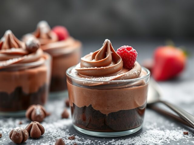 Chocolade Mousse I — AI-gegenereerde illustratie