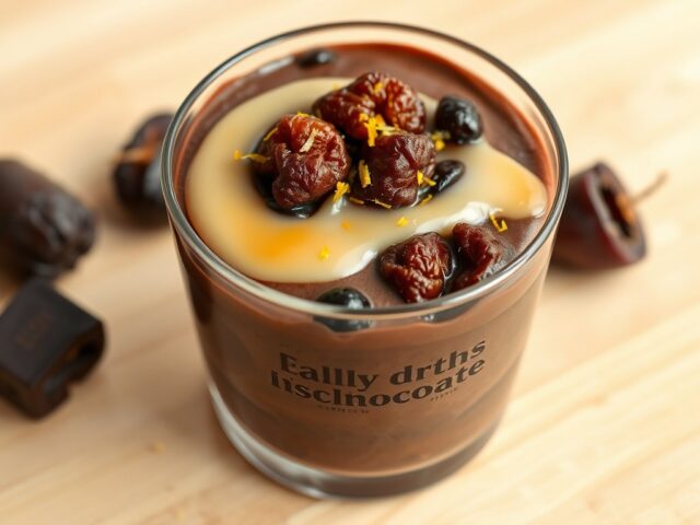 Chocolade Mousse II met Armagnac Custard