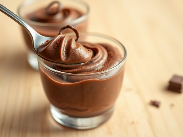 Chocolade mousse zonder eidooiers