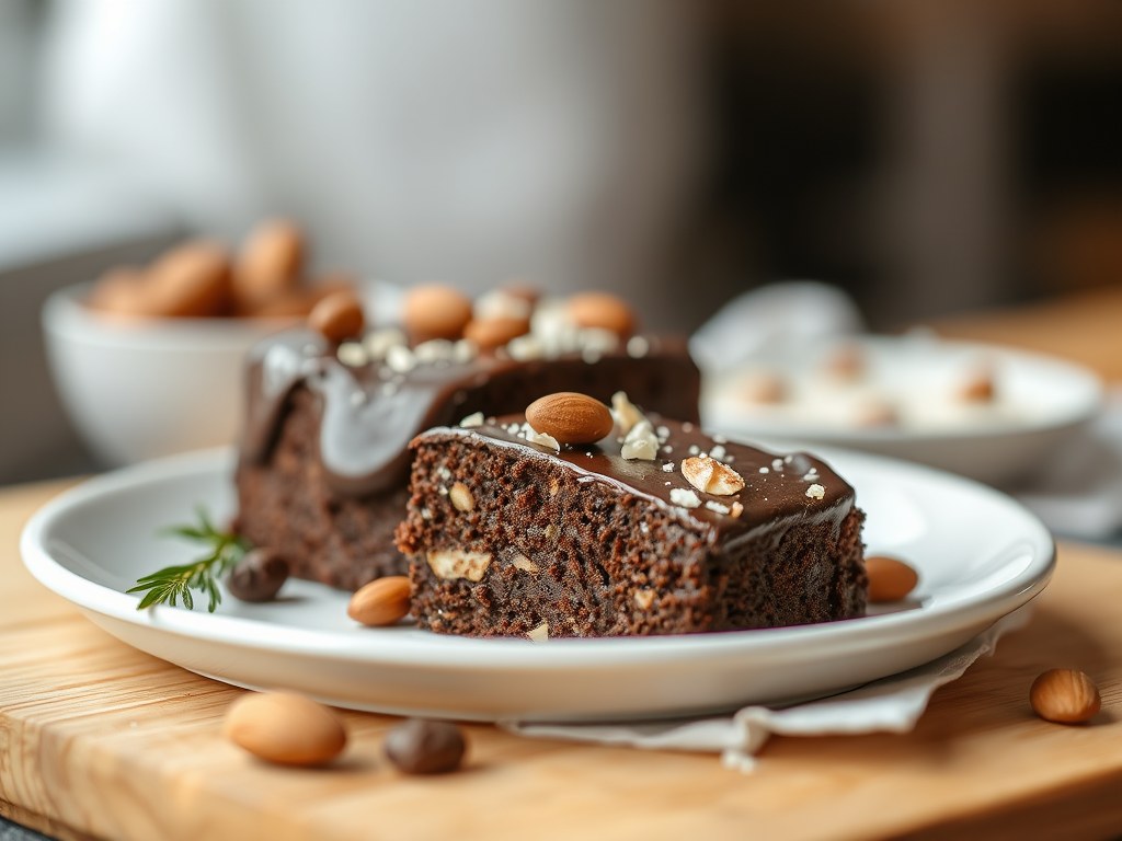 Chocolade-notenkoek lucullus, AI-gegenereerde illustratie