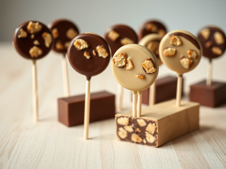 Chocolade notenlollies