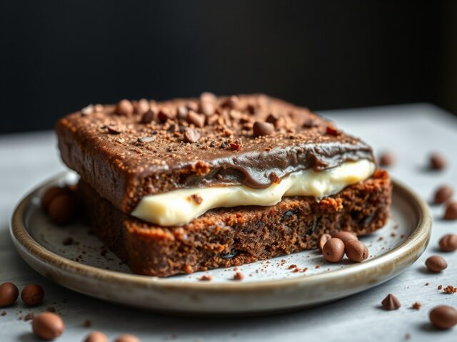 Chocolade pralinébrood — AI-gegenereerde illustratie