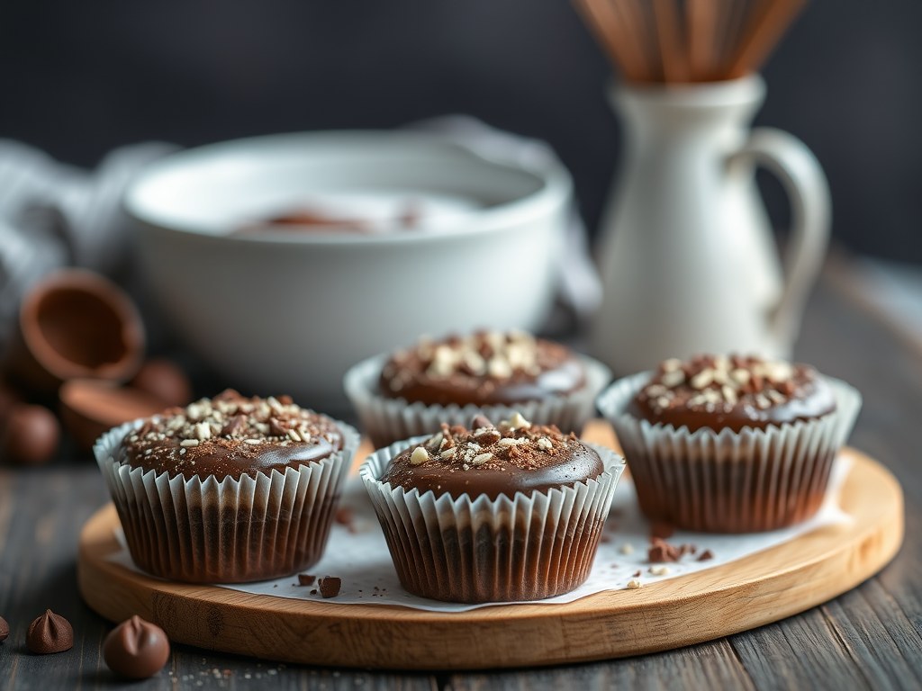 Chocolade-rumtoetjes, AI-gegenereerde illustratie
