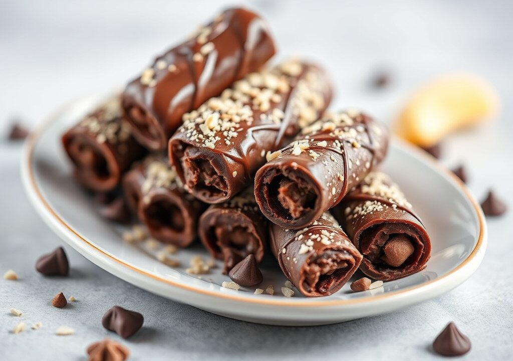 Chocolade schrijftubes — AI-gegenereerde illustratie