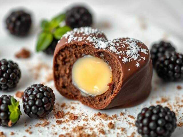 Chocolade truffelhart