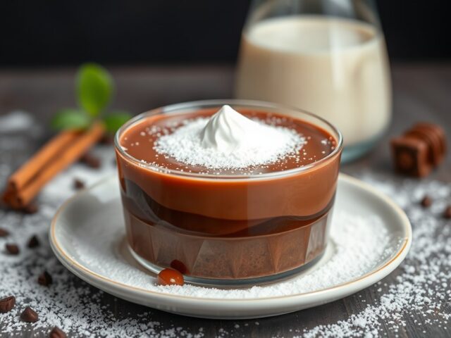 Chocoladeglazuur — AI-gegenereerde illustratie