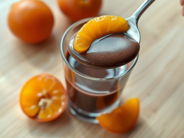 chocolademousse met gemarineerde mandarijntjes