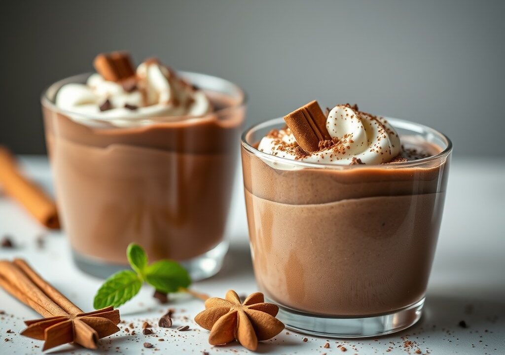 Chocolademousse (super simpel!!!), AI-gegenereerde illustratie