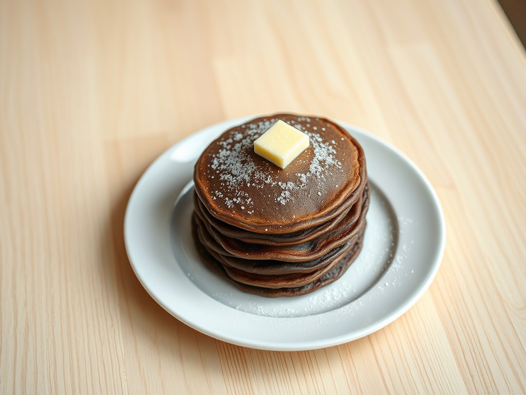 Chocoladepannenkoekjes, AI-gegenereerde illustratie