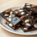 Chocoladeplak met amandelen