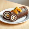 Chocoladerol met mandarijnen