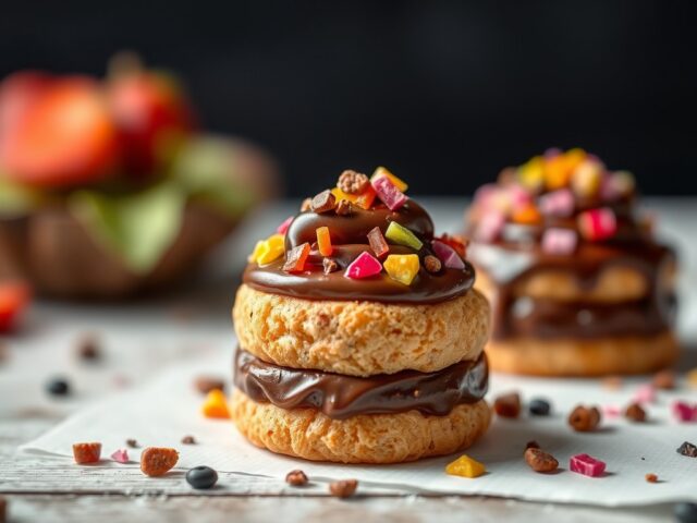Chocoladeschijfjes — AI-gegenereerde illustratie