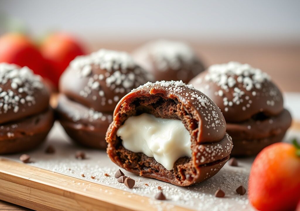 Chocoladesoesjes, AI-gegenereerde illustratie