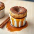 Chocoladesouffleetjes met kaneelsaus