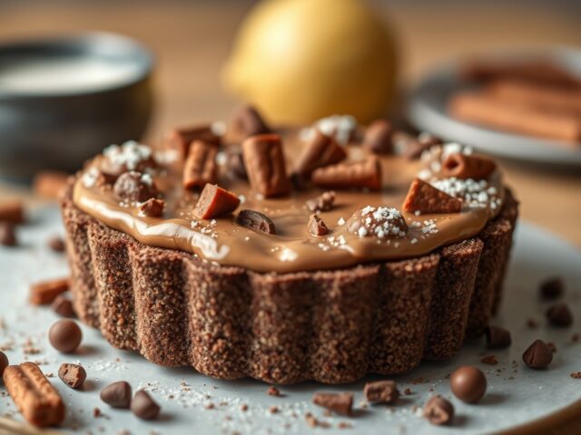 Chocoladetaart — AI-gegenereerde illustratie