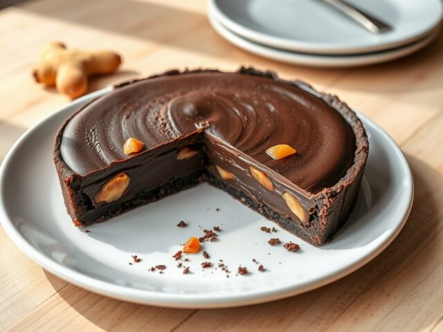 Chocoladetaart met gember