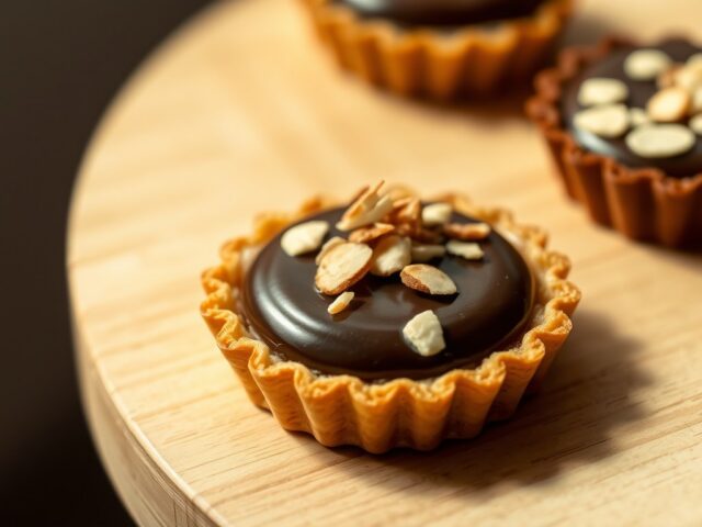Chocoladetaartje met koffie