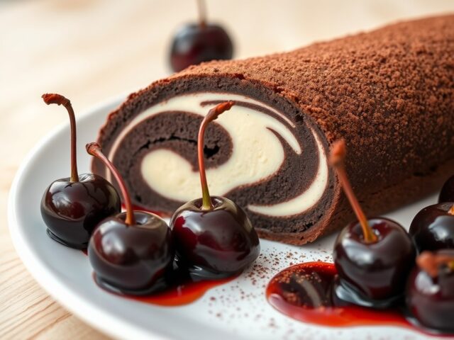 Chocoladeterrine met cognackersen