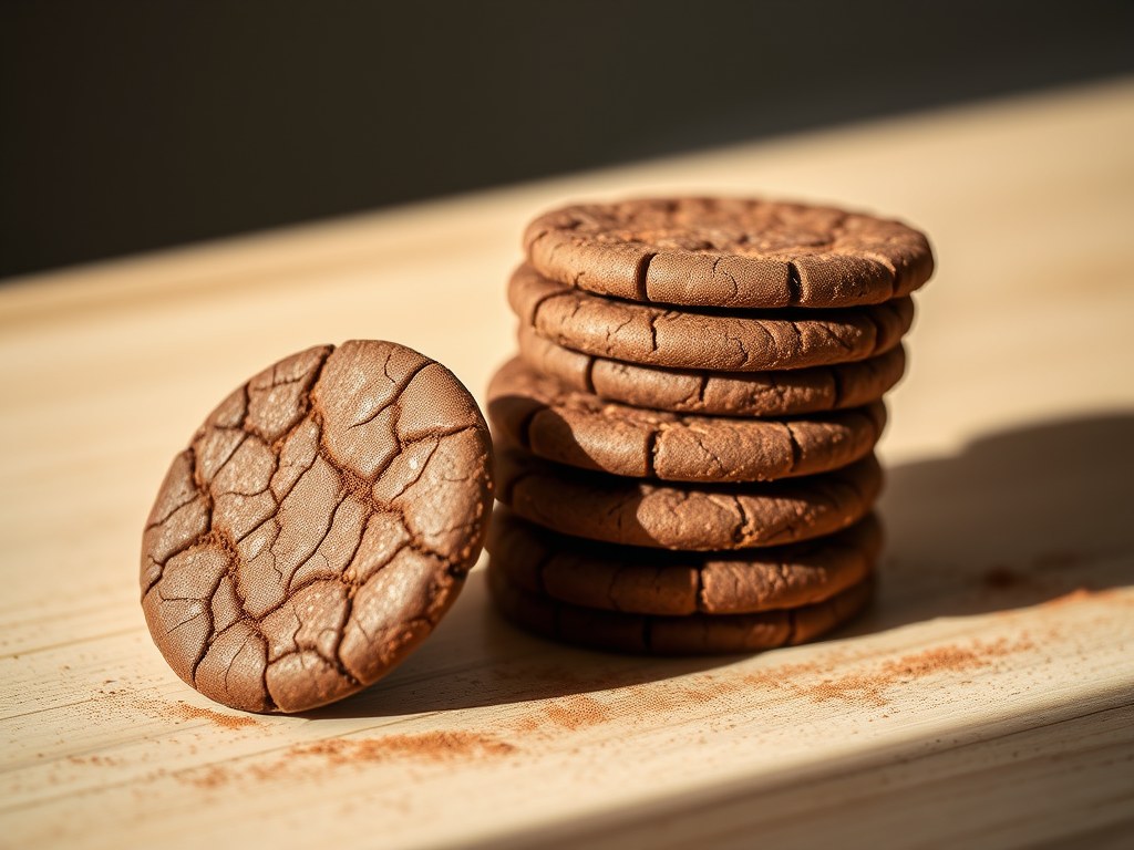 Chocoladewafeltjes, AI-gegenereerde illustratie