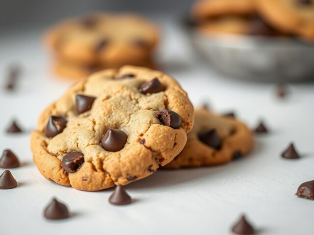 Chocolatechip cookies — AI-gegenereerde illustratie