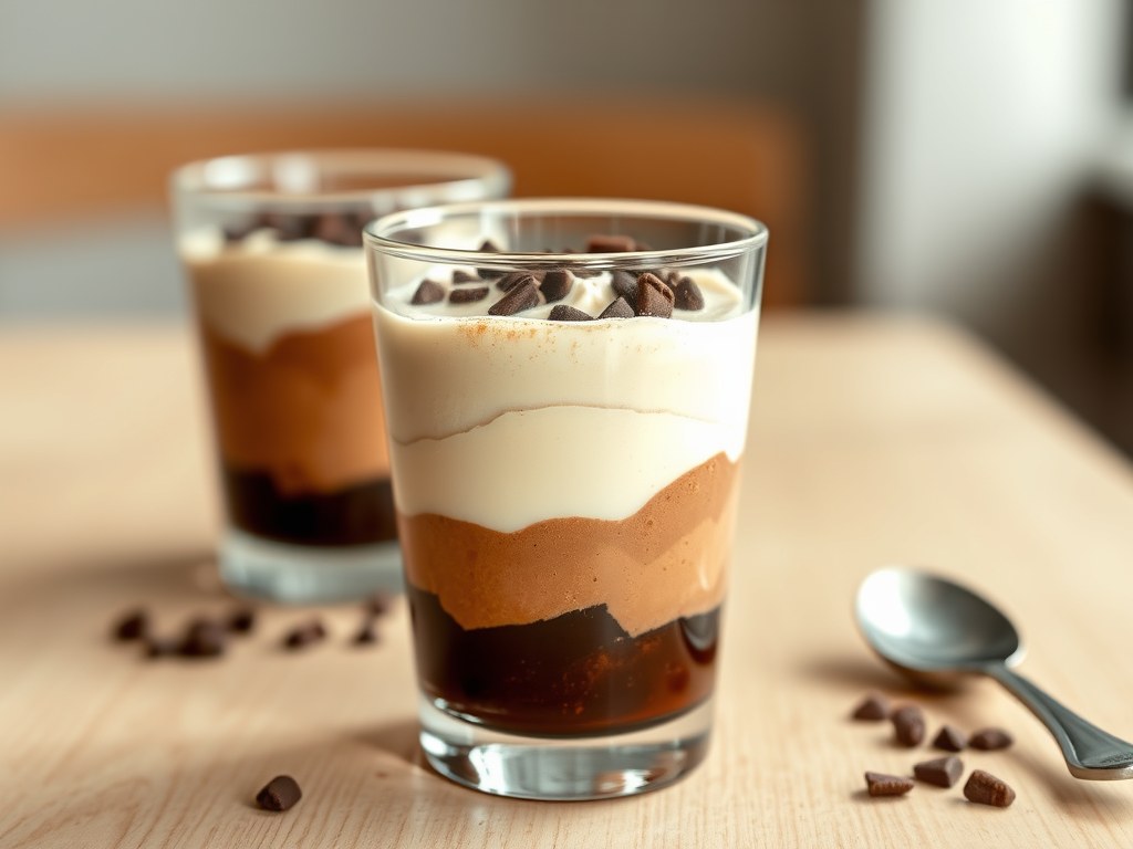 Chocomousse fantasie, AI-gegenereerde illustratie