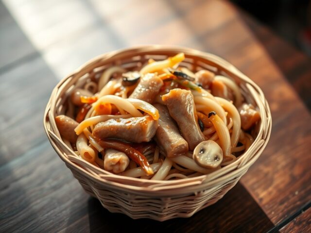 Chop Suey in bamboe