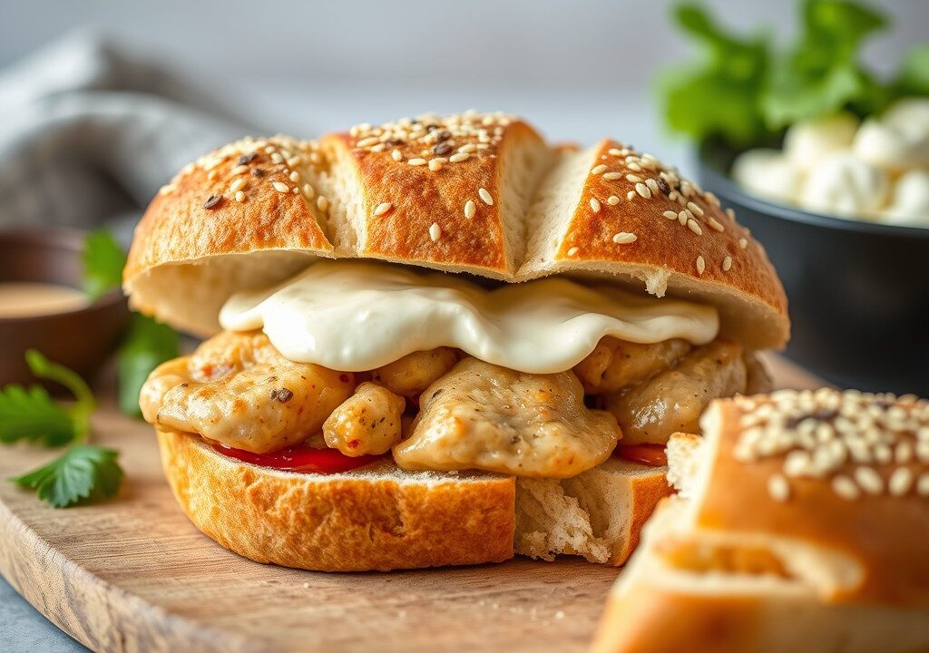 Ciabatta met kalkoen — AI-gegenereerde illustratie