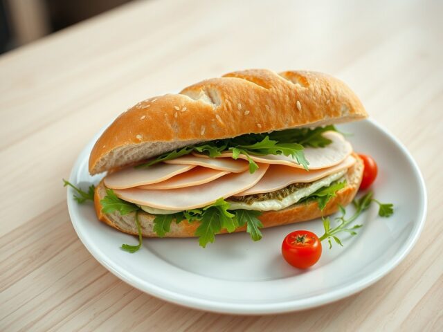 Ciabatta met kalkoen