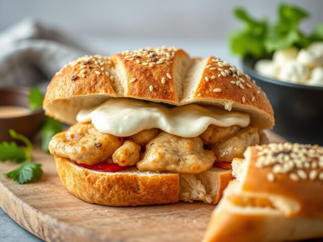 Ciabatta met kalkoen — AI-gegenereerde illustratie