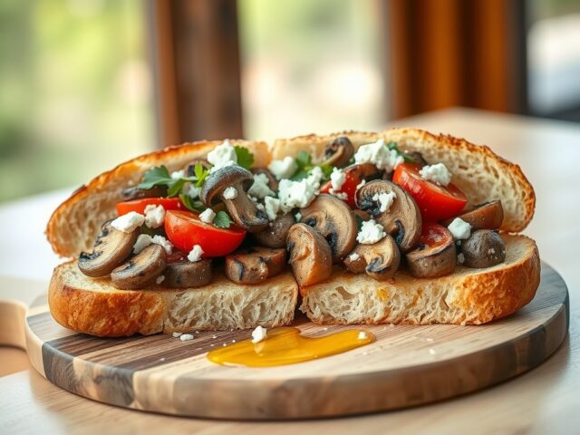 Ciabatta met tomaat en feta