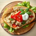 Ciabatta met tonijn, ei en paprika