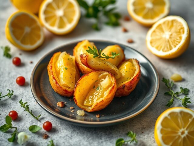 Citroenaardappeljes — AI-gegenereerde illustratie
