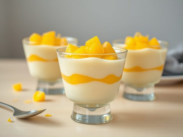Citroencrème met mango