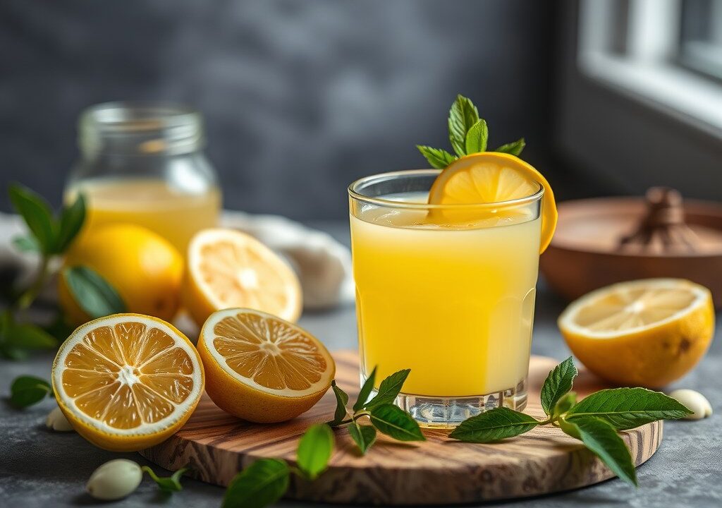 Citroenlimonade — AI-gegenereerde illustratie