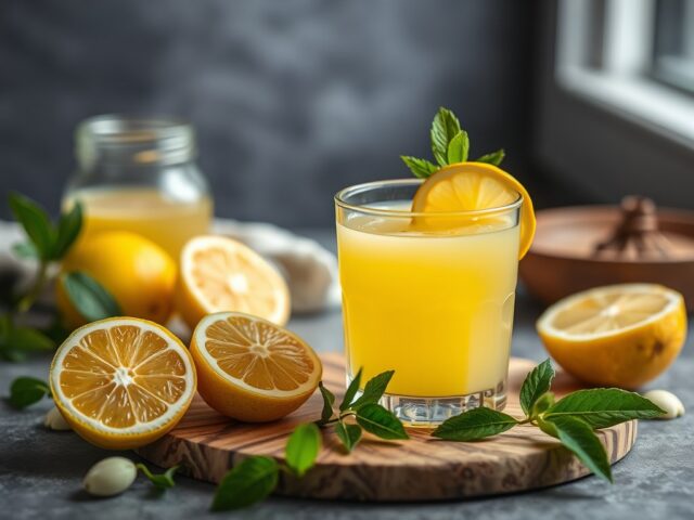 Citroenlimonade — AI-gegenereerde illustratie