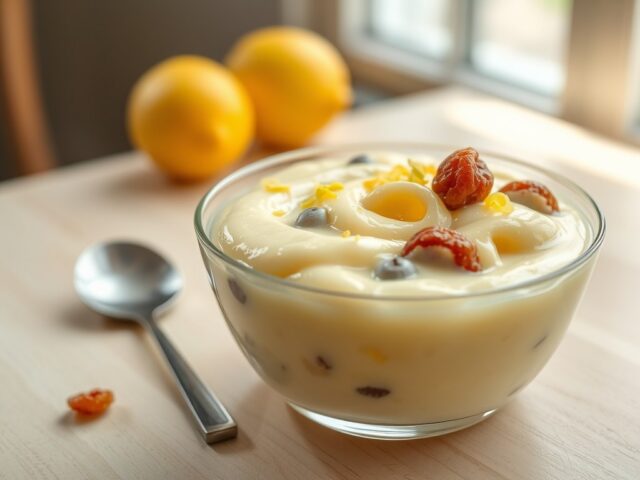 Citroenrijstpudding