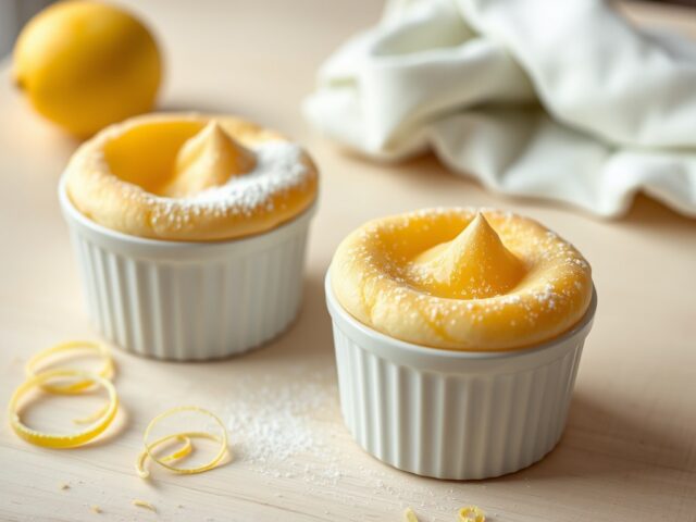 Citroensoufflés met ricotta
