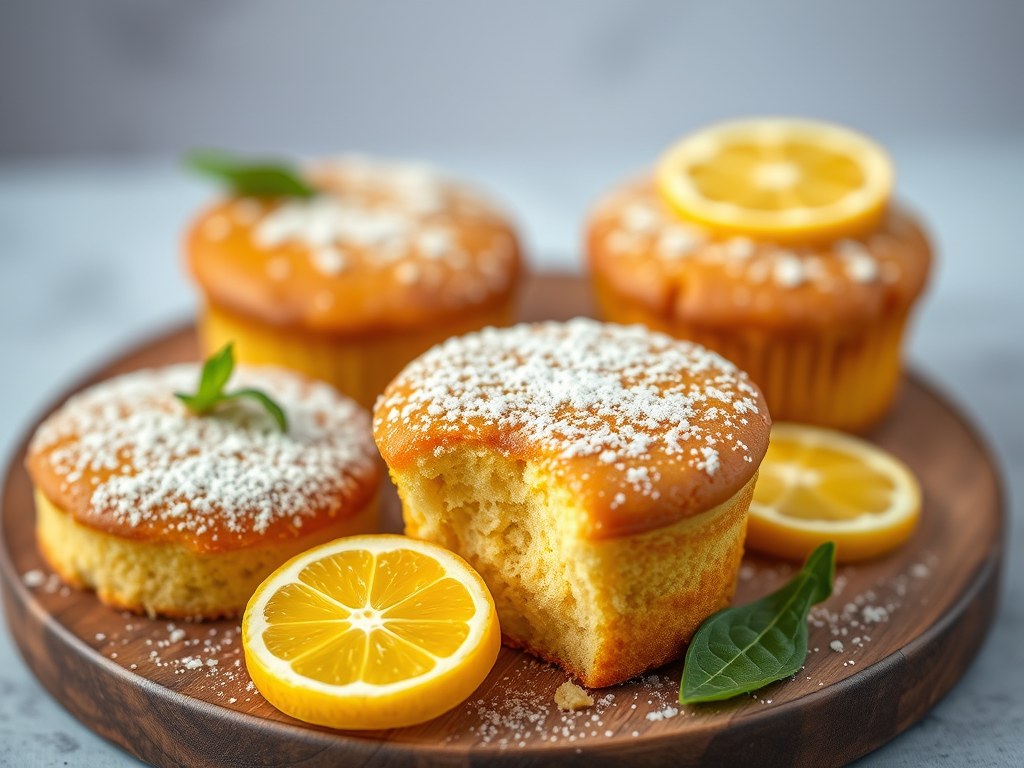 Citruscakes, AI-gegenereerde illustratie
