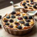 Clafoutis met bramen en vanillesaus
