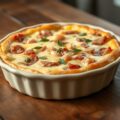 Clafoutis met ham en uien