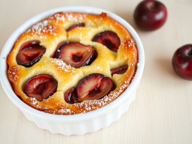 Clafoutis met pruimen