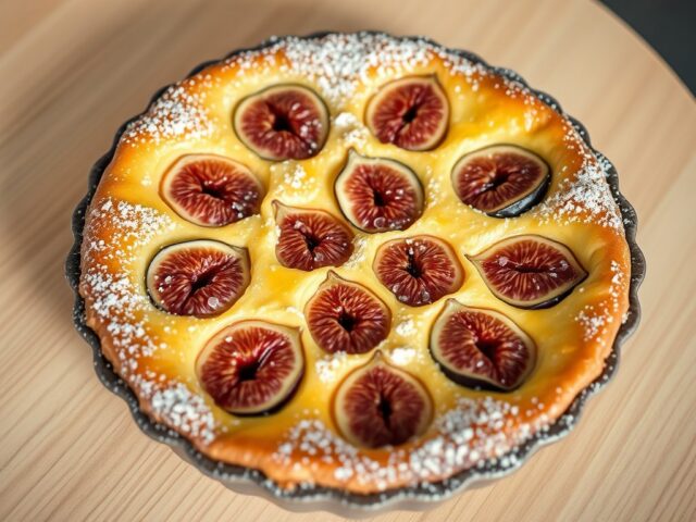 Clafoutis met verse vijgen