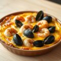 Clafoutis met zeevruchten