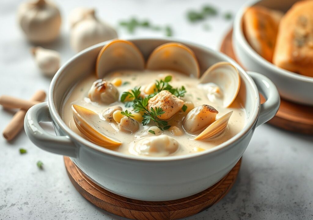 Clam Chowder Variatie uit Den Haag, AI-gegenereerde illustratie