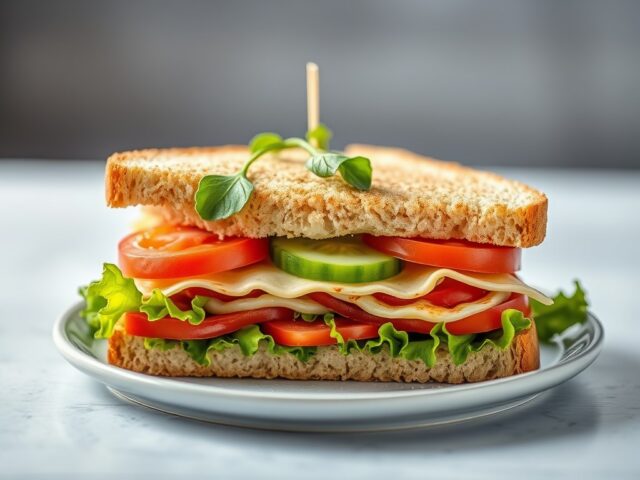 Clubsandwich met oesterzwammen