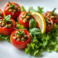 Cocktailgarnalen gevuld met sardinetapenade