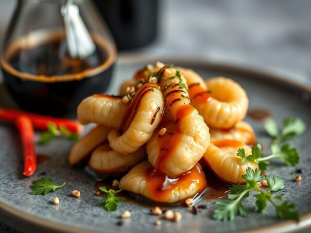 Cocktailgarnalen met soja dressing