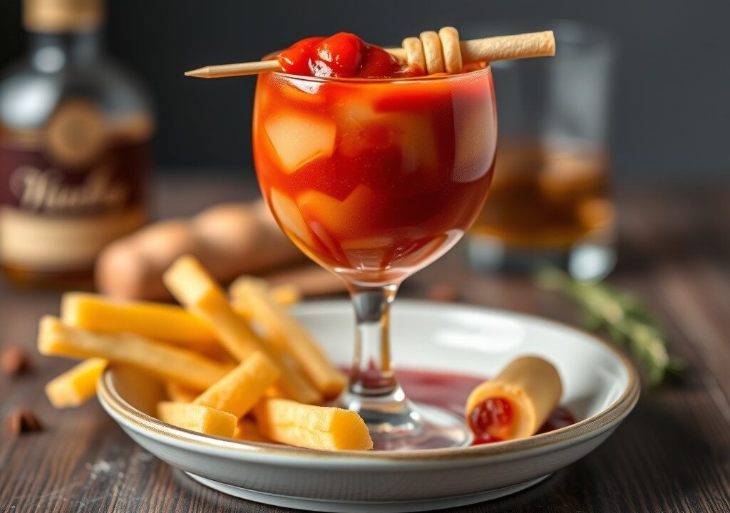 Cocktailsaus van Rudolph, AI-gegenereerde illustratie